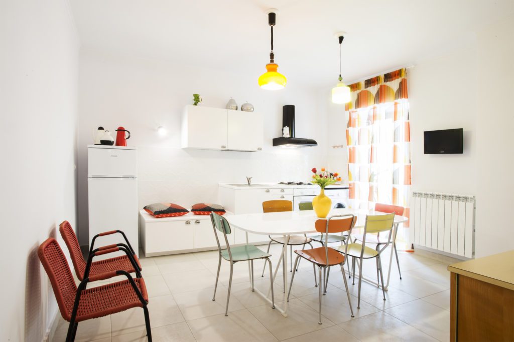 The kitchen, spacious and fully equipped. You will be able to prepare your meals and feel at home.