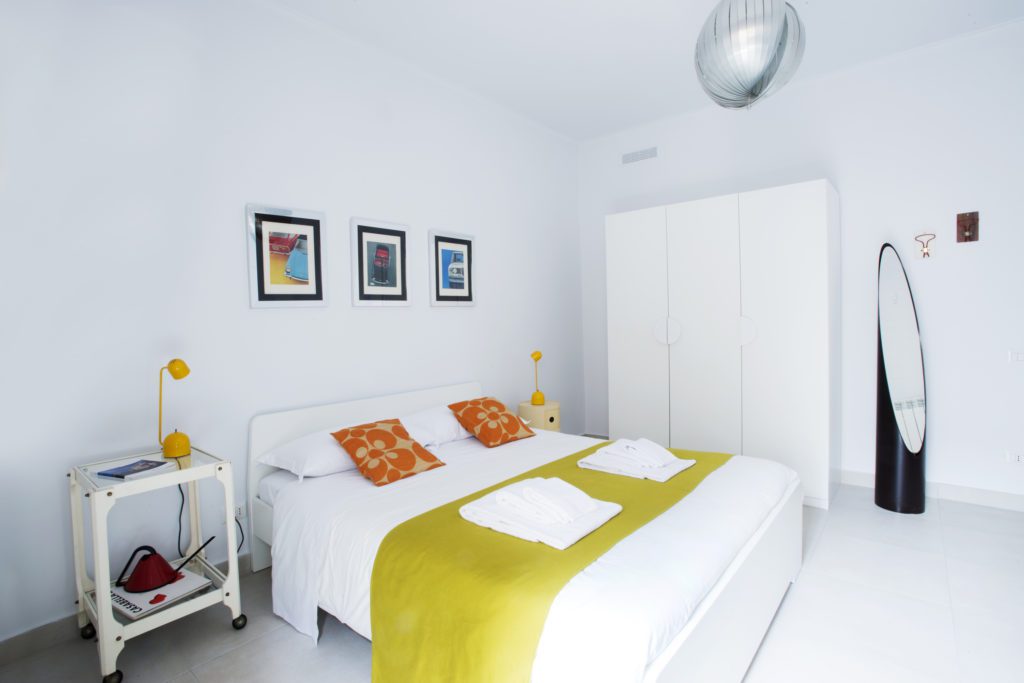 Room 1-one is warm and comfortable. Sleep in a double bed cm160x200 and read a book on soft armchairs. With small balcony, three-door closet, air conditioning and heating.