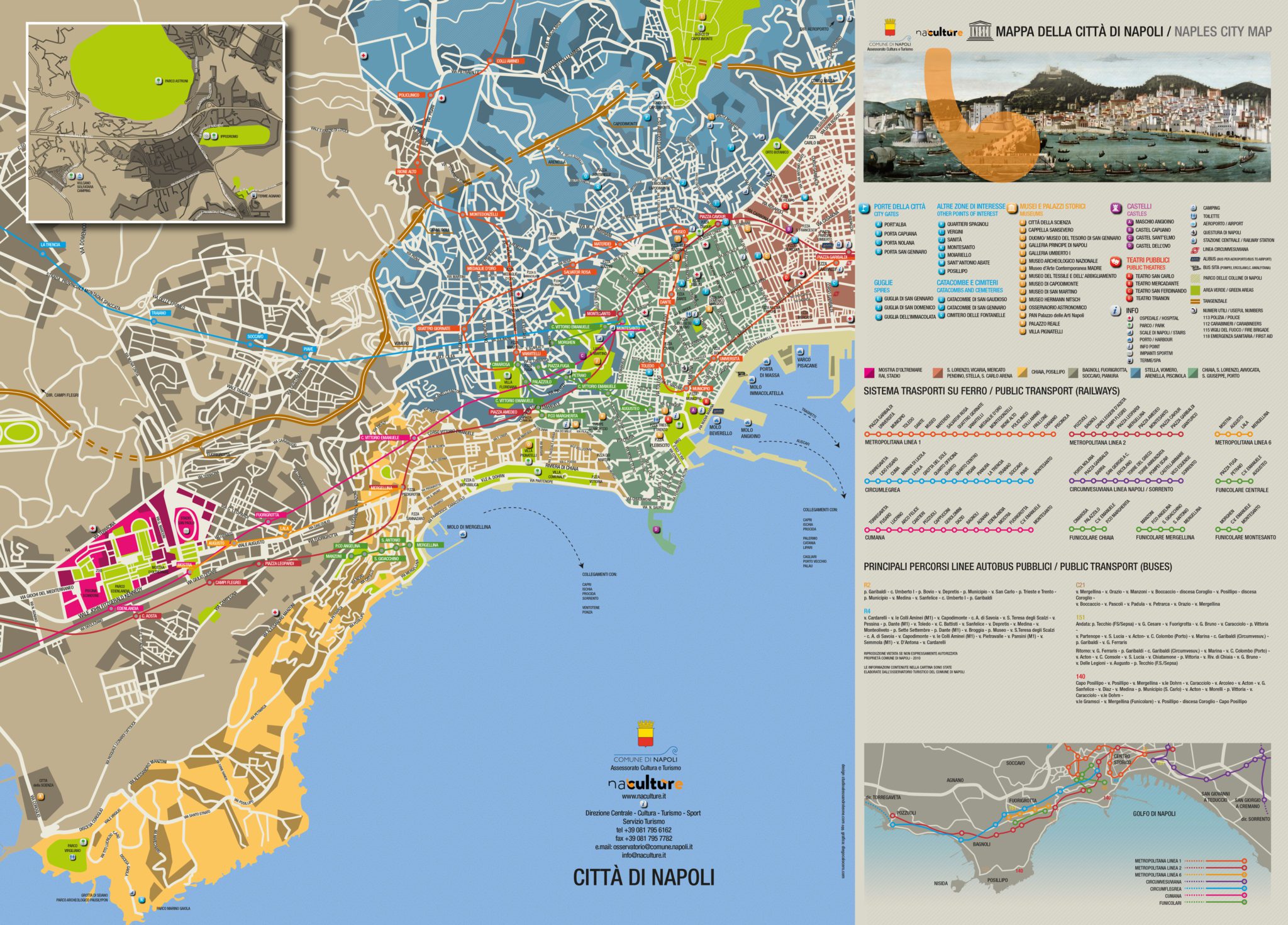 Napoli city map
